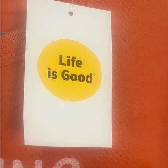 Life Is Good Orange Running Tee - Picture 3 of 8